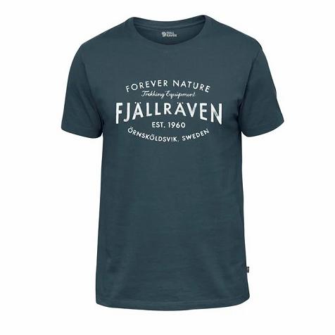 Fjallraven Men 1960 Logo T-Shirt Navy PH273906 Philippines